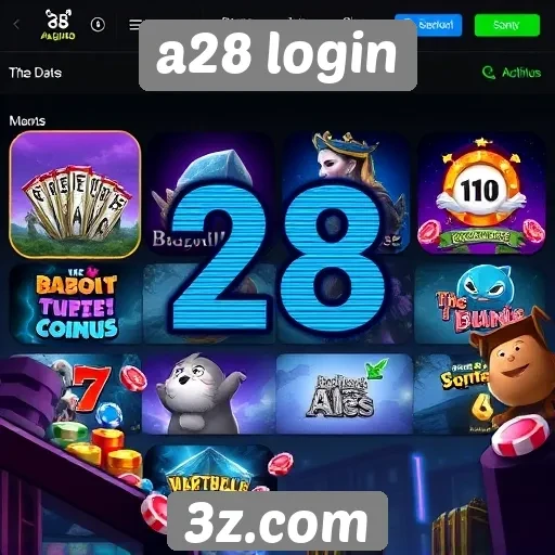 Principais jogos disponíveis no site A28 login